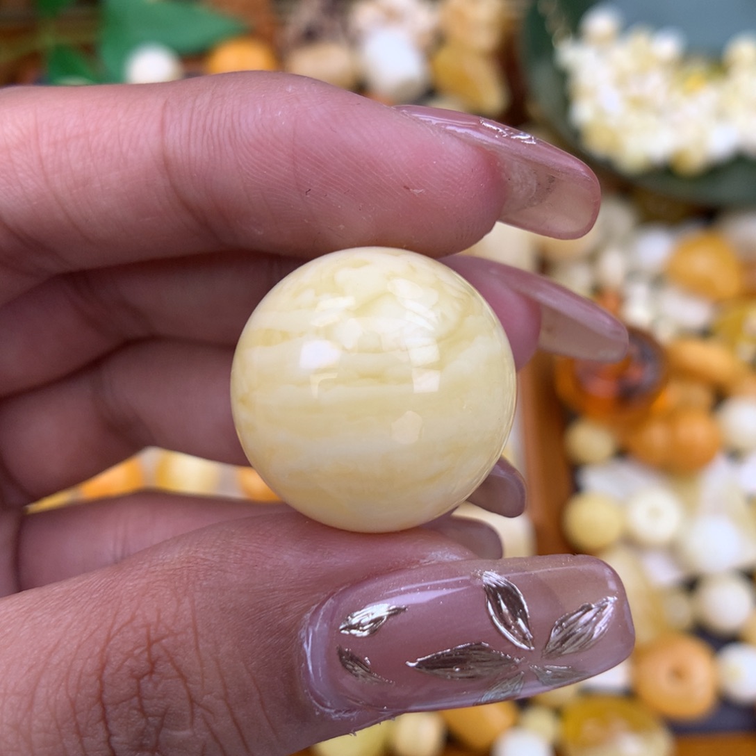 琥珀珠宝奇石未镶嵌21.4 沙眼