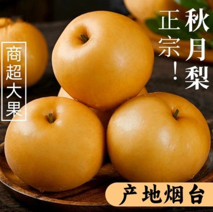 真山东莱阳秋月梨老树头茬脆甜爆汁冰糖羊脂秋月梨