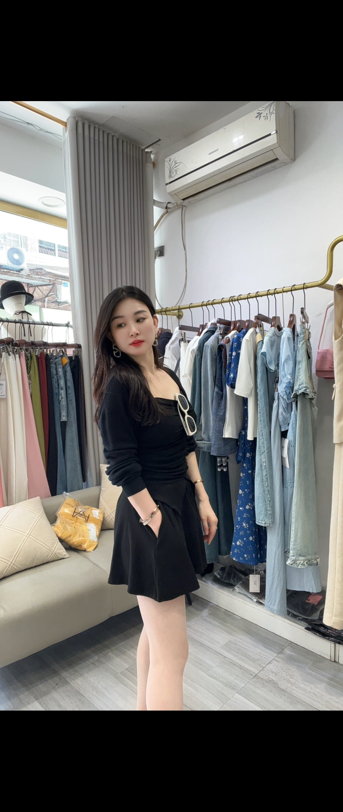 休闲时尚吊带裙裤