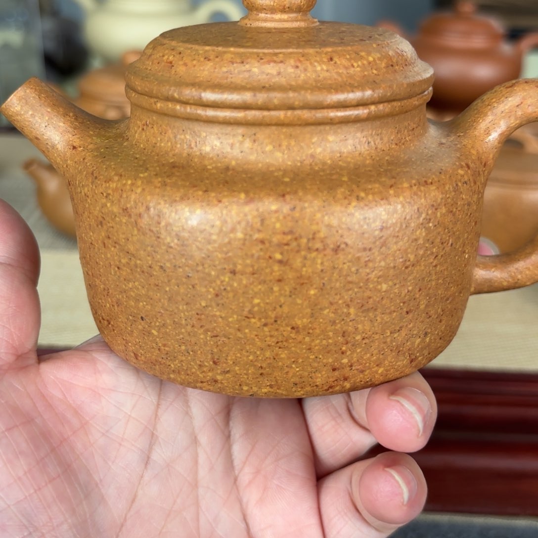 紫砂茶壶梨皮黄段德中240