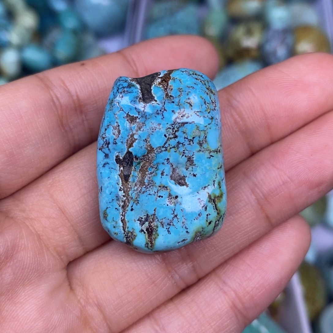 绿松石未镶嵌挂件