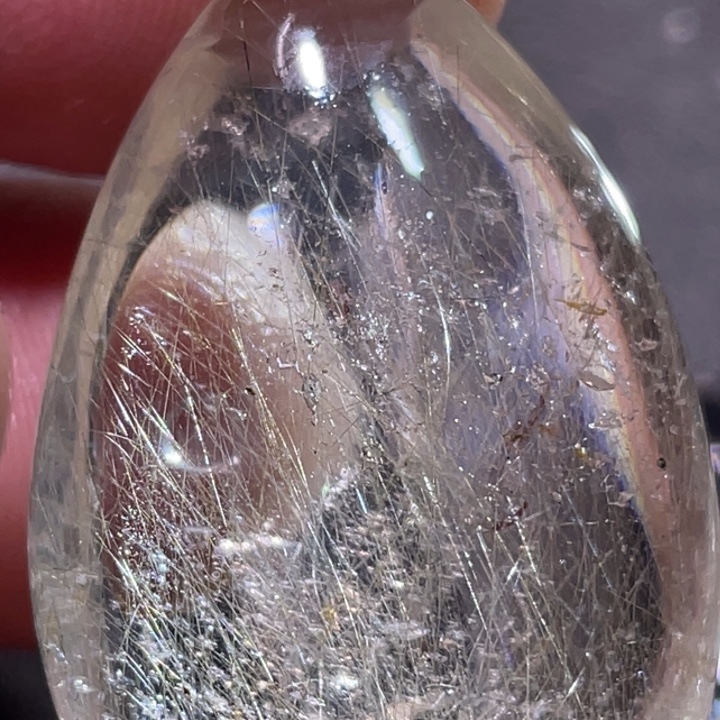 曼***瑜未镶嵌发晶颈饰钛