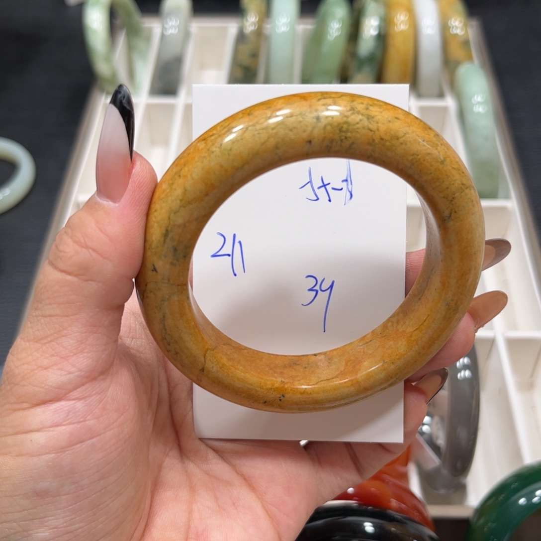 未镶嵌蛇纹石玉手镯