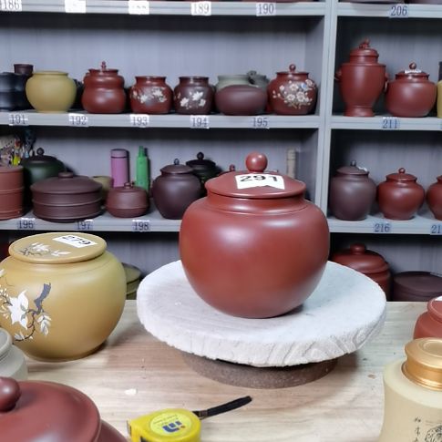 紫砂茶叶罐一斤装吸力罐全手工处理不退不换291