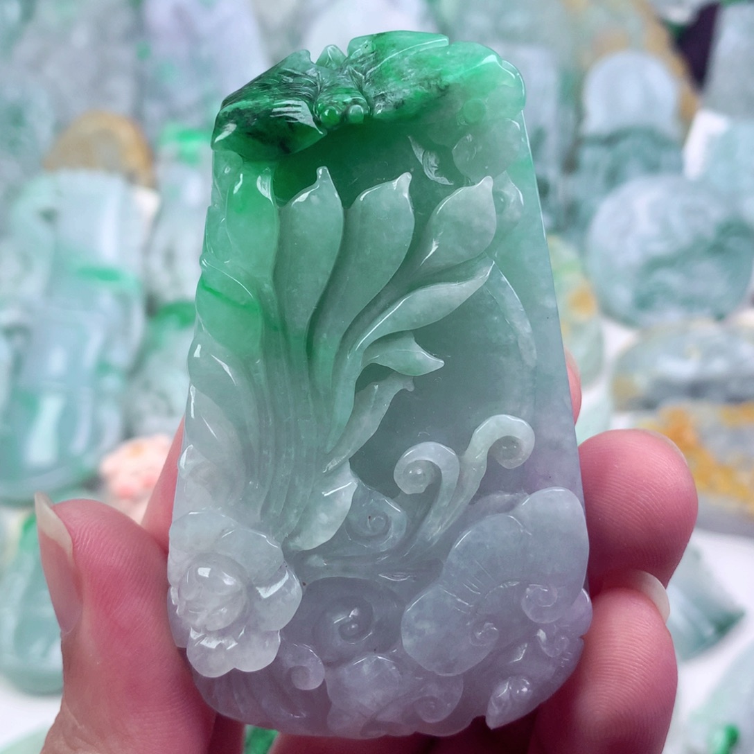 翡翠未镶嵌吊坠(不含链)