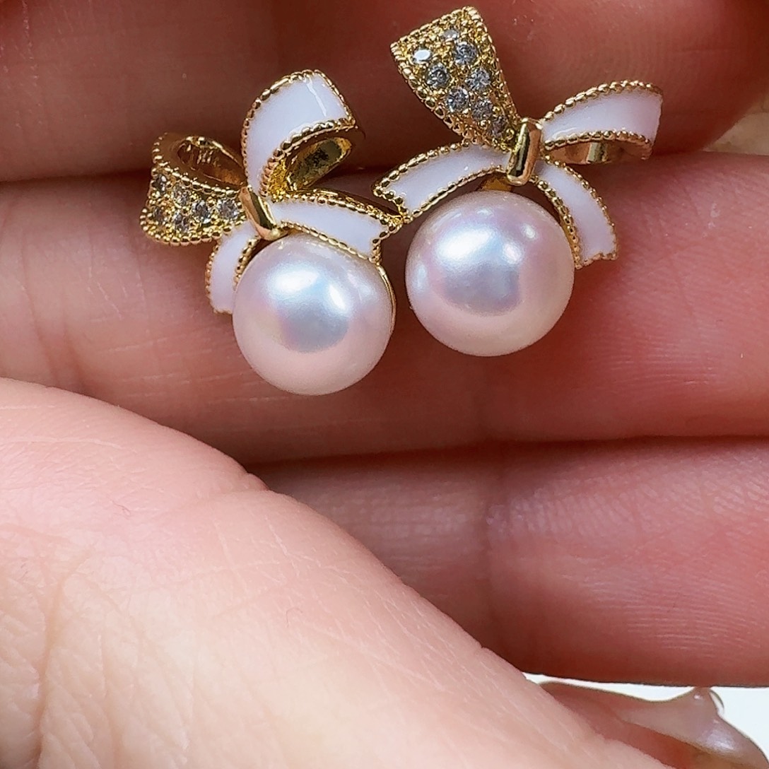 淡水珍珠耳饰未镶嵌