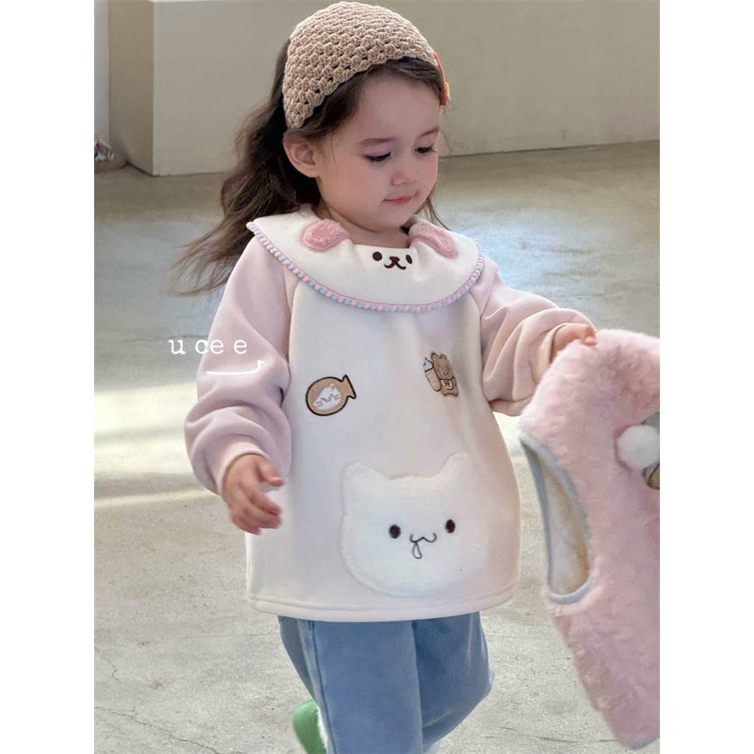 釉兮·25冬~小熊娃娃领卫衣883082（汉服童装）