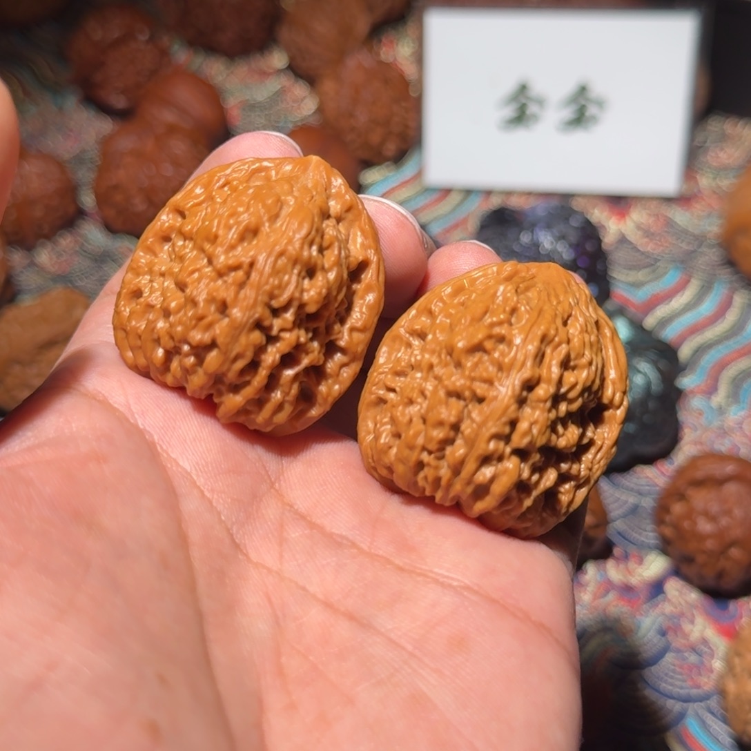 只***大把件核桃001蚂蚁纹高炮南疆，尺寸36