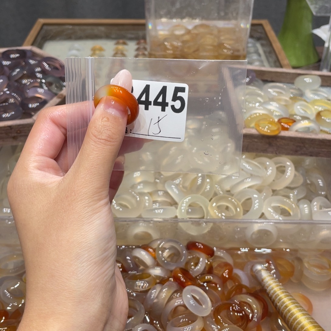 玛瑙/玉髓未镶嵌戒指445