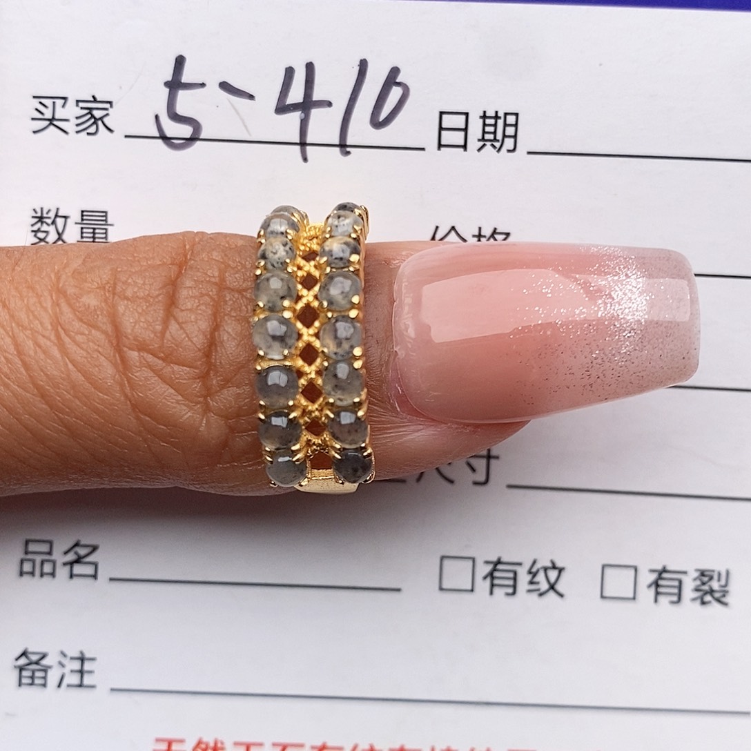 翡翠戒指银S925镶嵌戒指