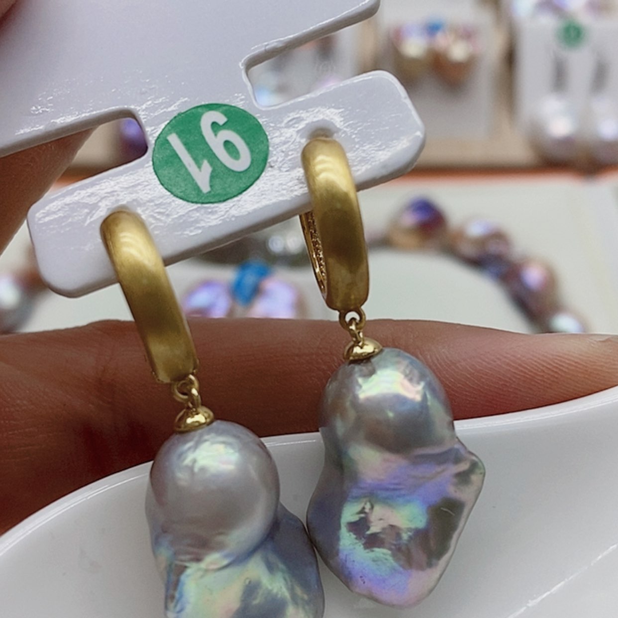 【闪购商品】淡水珍珠耳饰银S925镶嵌