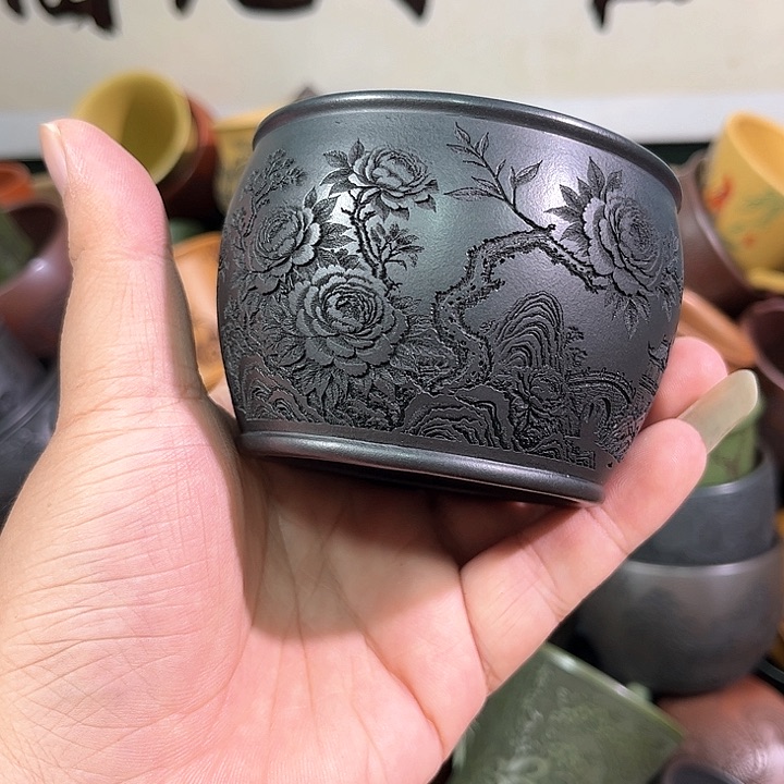 茶杯紫砂全手工紫砂主任杯