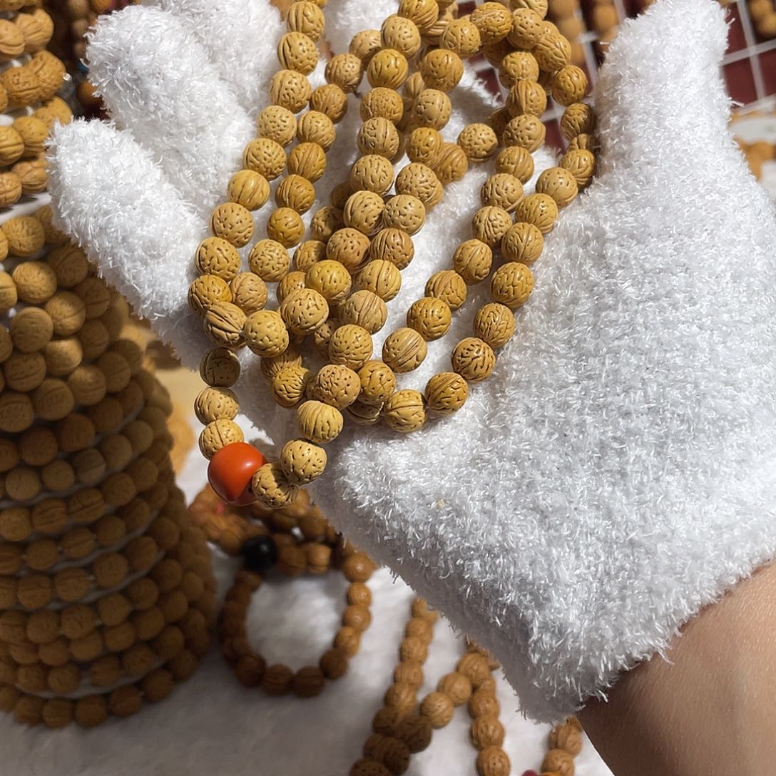 桃核手串108脖挂666