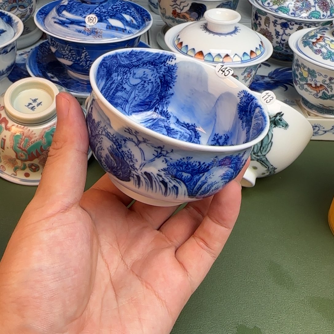 彦祖纯手工手绘茶具145