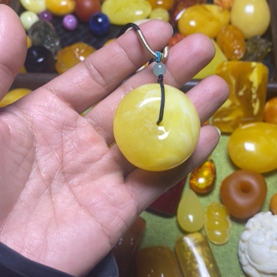 精品白花平安扣子