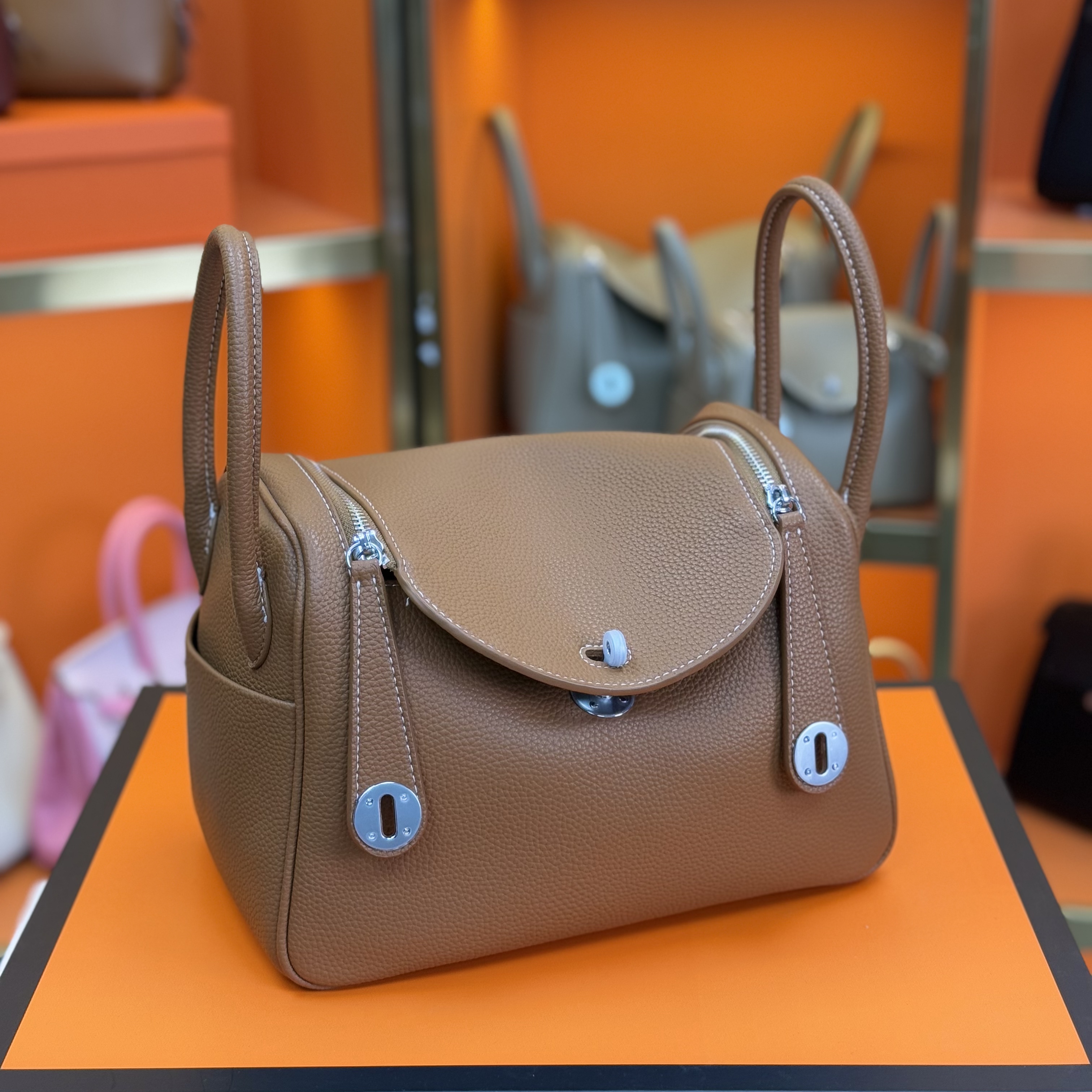 荔枝纹医生包休闲通勤百搭时尚少女风单肩斜挎包