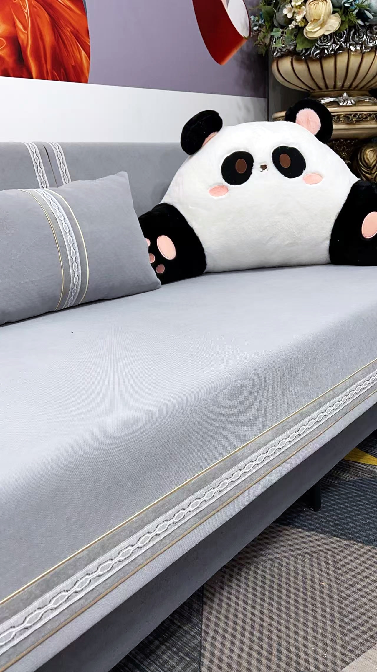 沙发套盖布沙发垫简约防滑布艺坐垫子轻奢高档