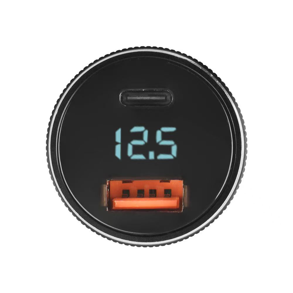 12v24v通用金属双口数显车载逆变器充电器超级快充多功能通用