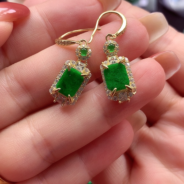 颈饰银S925镶嵌翡翠翡翠