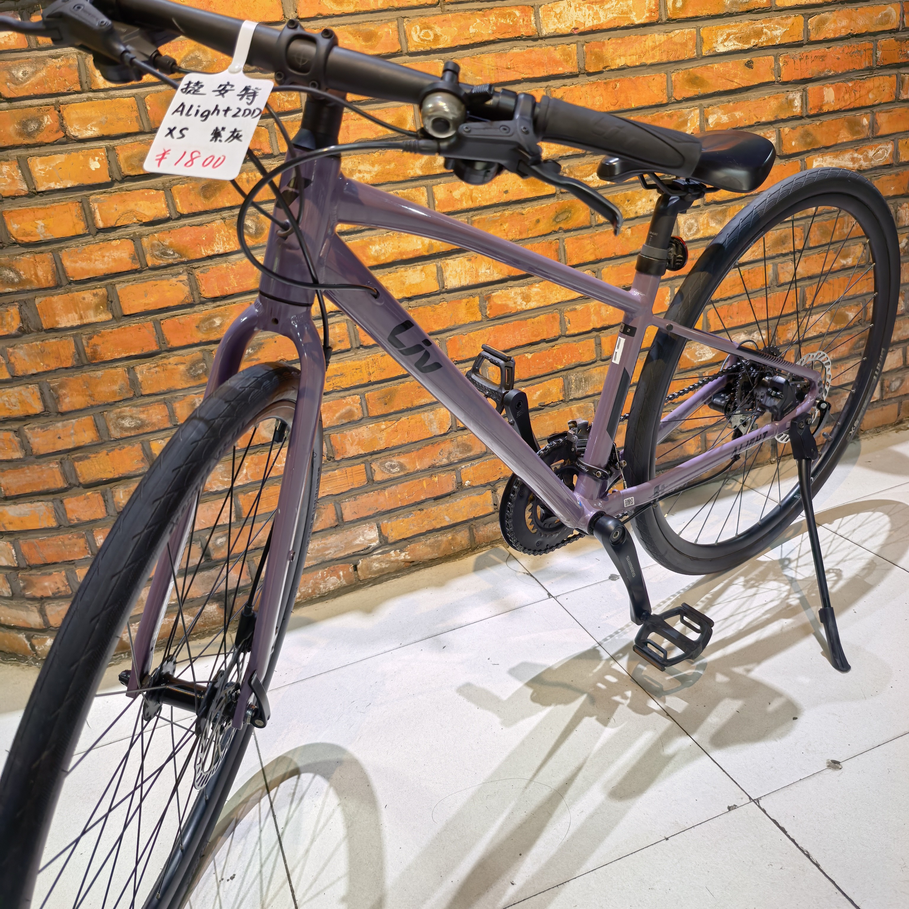 16平把公路车，Alight2DD Disc，XS码，铝合金车架，16速，油碟