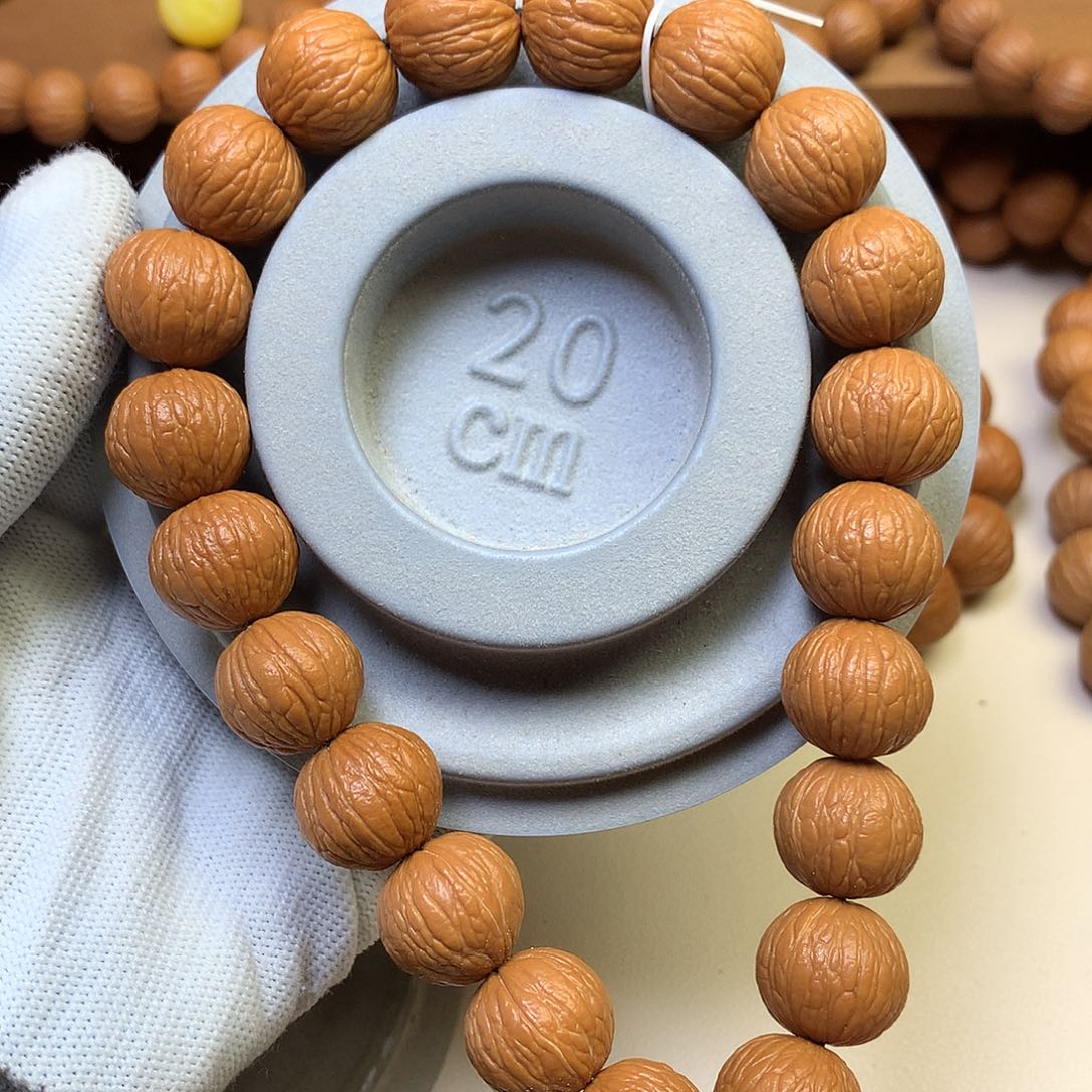 猴头核桃吊坠16凤羽全品手持同尺