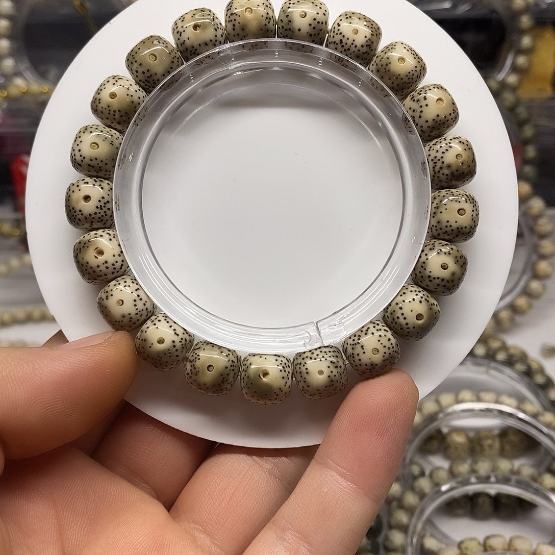 星月菩提吊坠青花大眼11x10