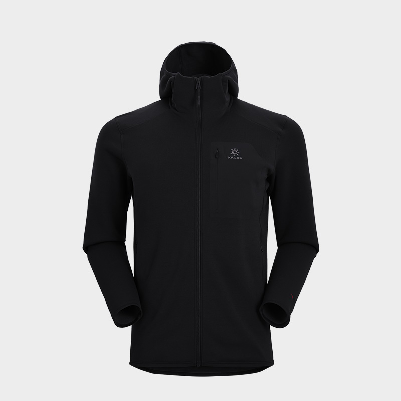 Kailas/凯乐石连帽抓绒外套防风保暖弹力户外运动徒步抓绒衣男女