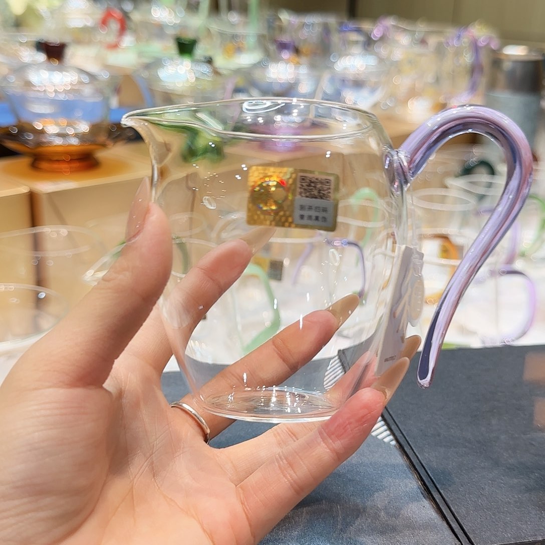 禾器浅紫色怡然公道杯