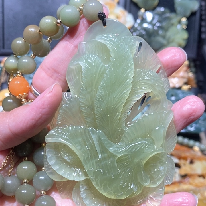 岫玉毛衣链未镶嵌