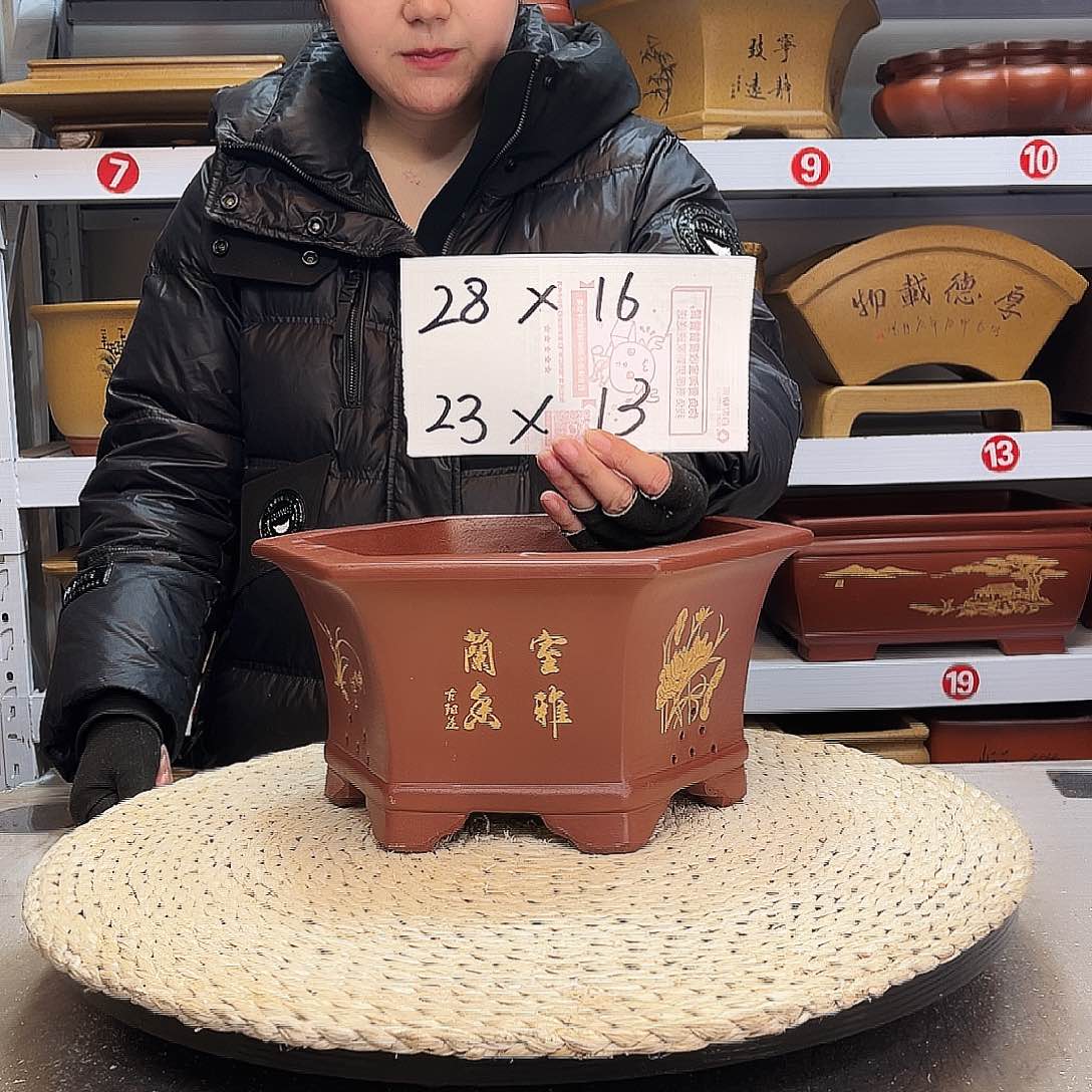 紫砂花盆紫砂花盆
