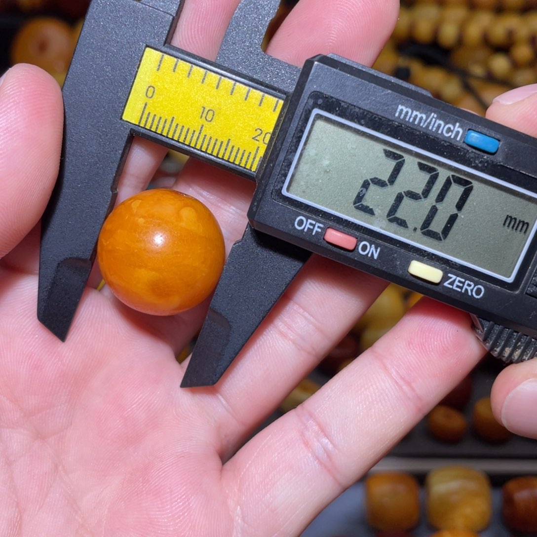 琥珀未镶嵌裸石苹果珠