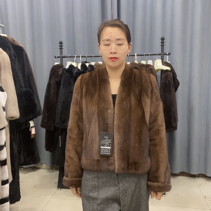 背心时尚潮流百搭水貂外套