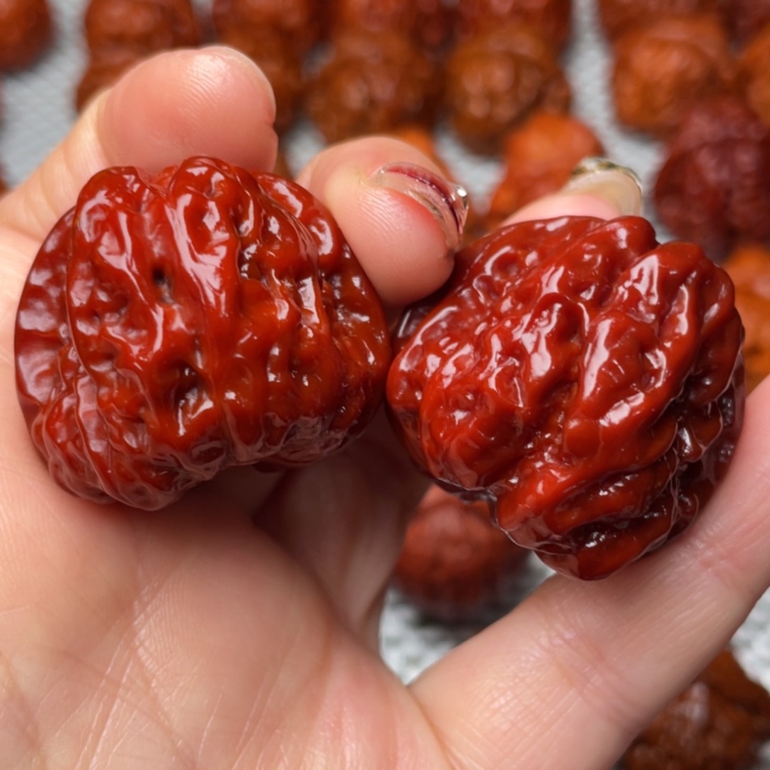 桃核吊坠文玩核桃 手把件 蛤蟆头 34