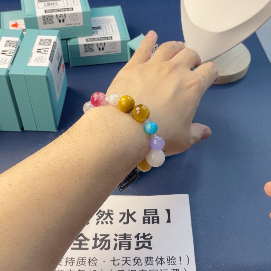 银S925镶嵌水晶手链