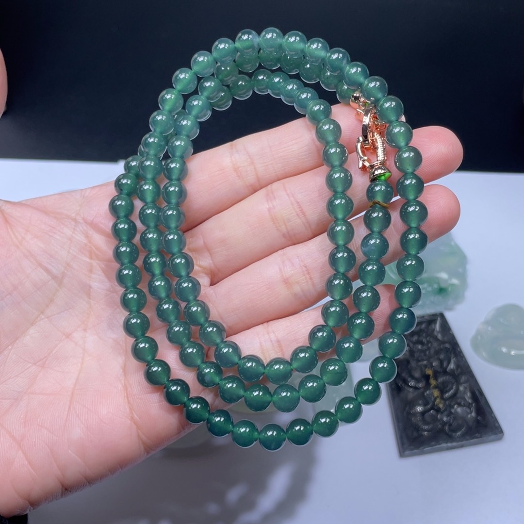 翡翠手链未镶嵌手串