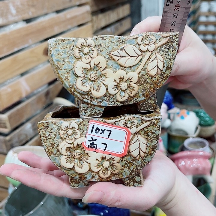 有孔，凑10元包邮陶瓷花盆发货！