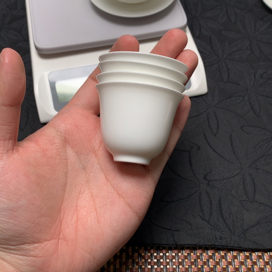 A***喜4个铃铛杯骨瓷薄胎茶具