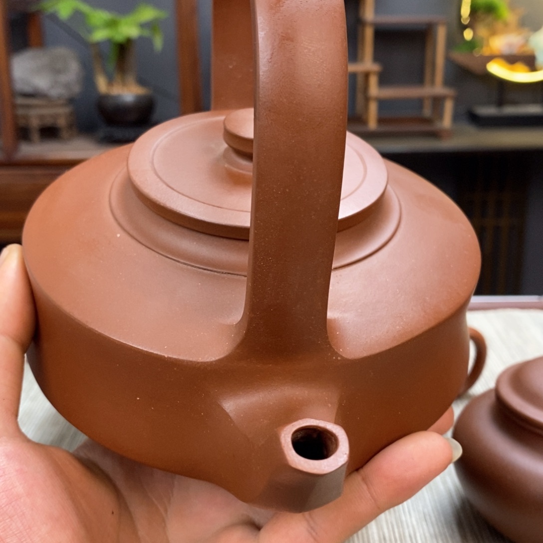 紫泥茶壶瑕疵容量600