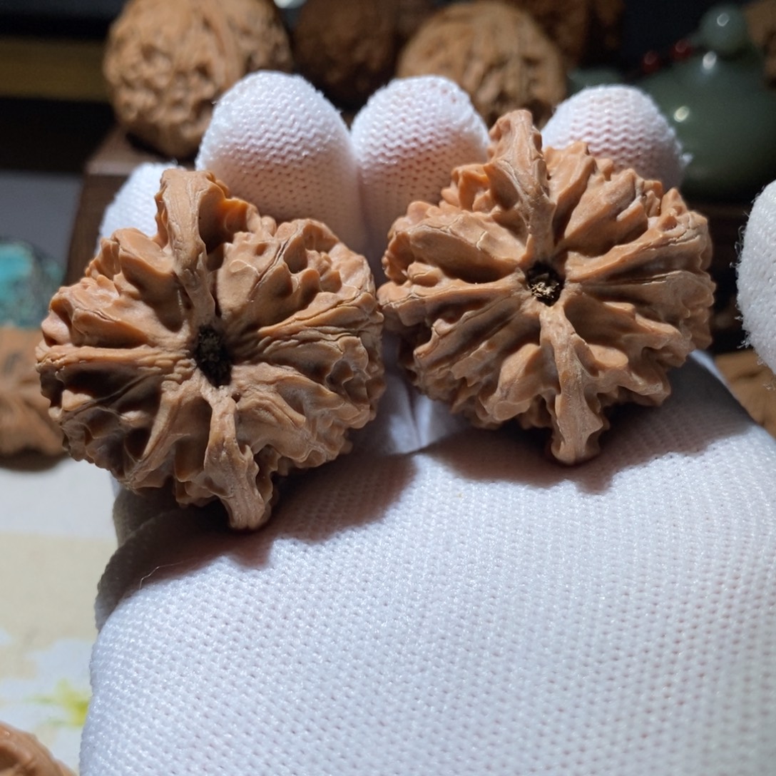 菜***饭吊坠文玩核桃苹果园41.5
