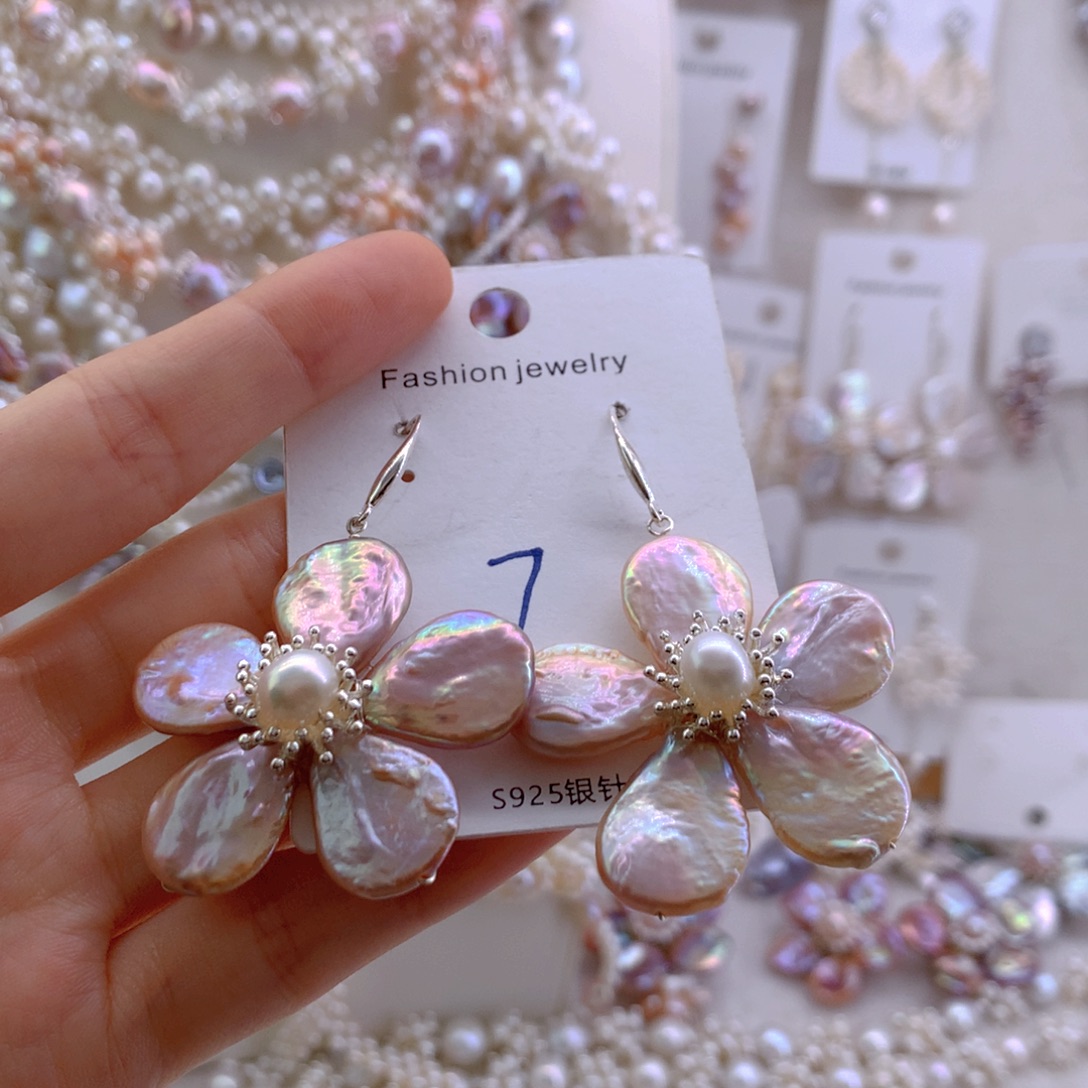 未镶嵌耳饰淡水珍珠