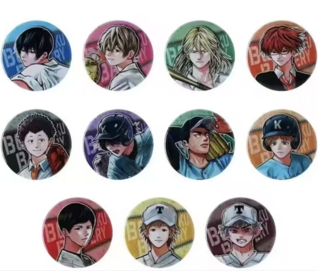 jump十周年 忘八 失忆投捕 原画吧唧 徽章（盲盒代拆）