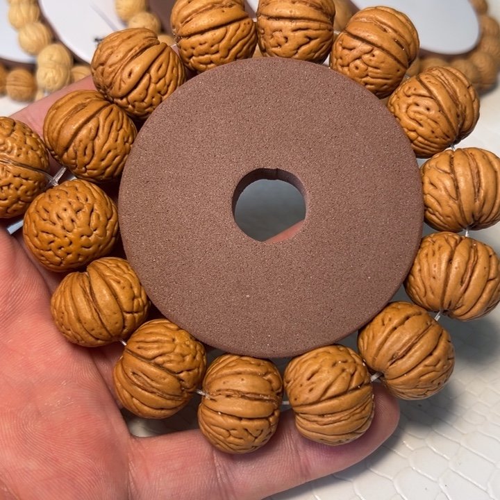 一***你桃核手串22尺寸白月光8号