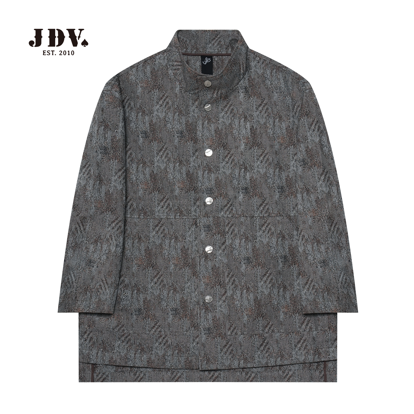 J.D.V2025秋季新款收口袖商务立领外套纽扣不褪色WCW5639
