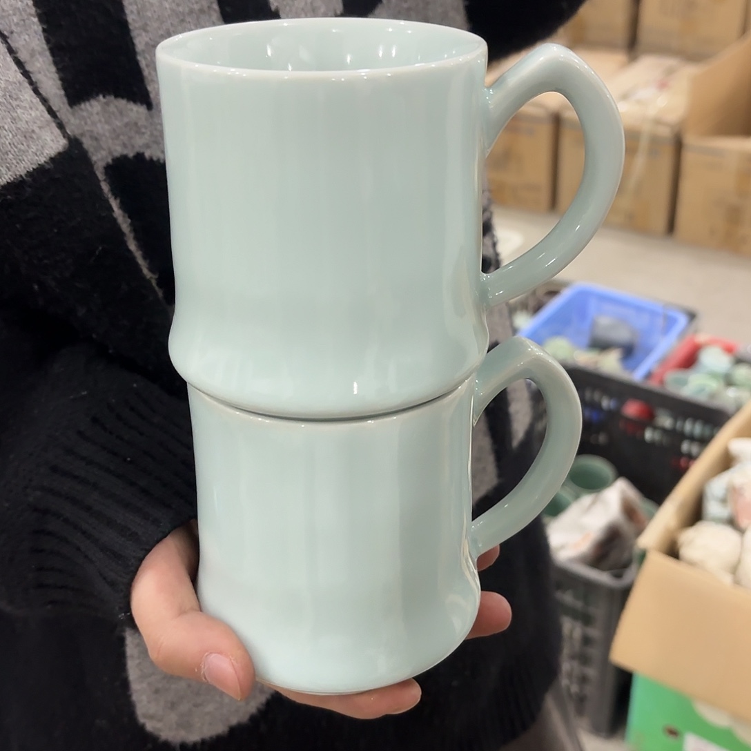 龙泉云间青瓷小米茶器