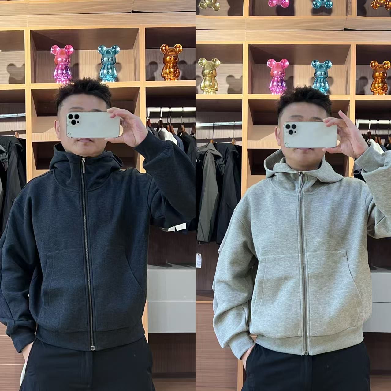 【XQ连帽外套】秋季新款9851男士休闲运动夹克