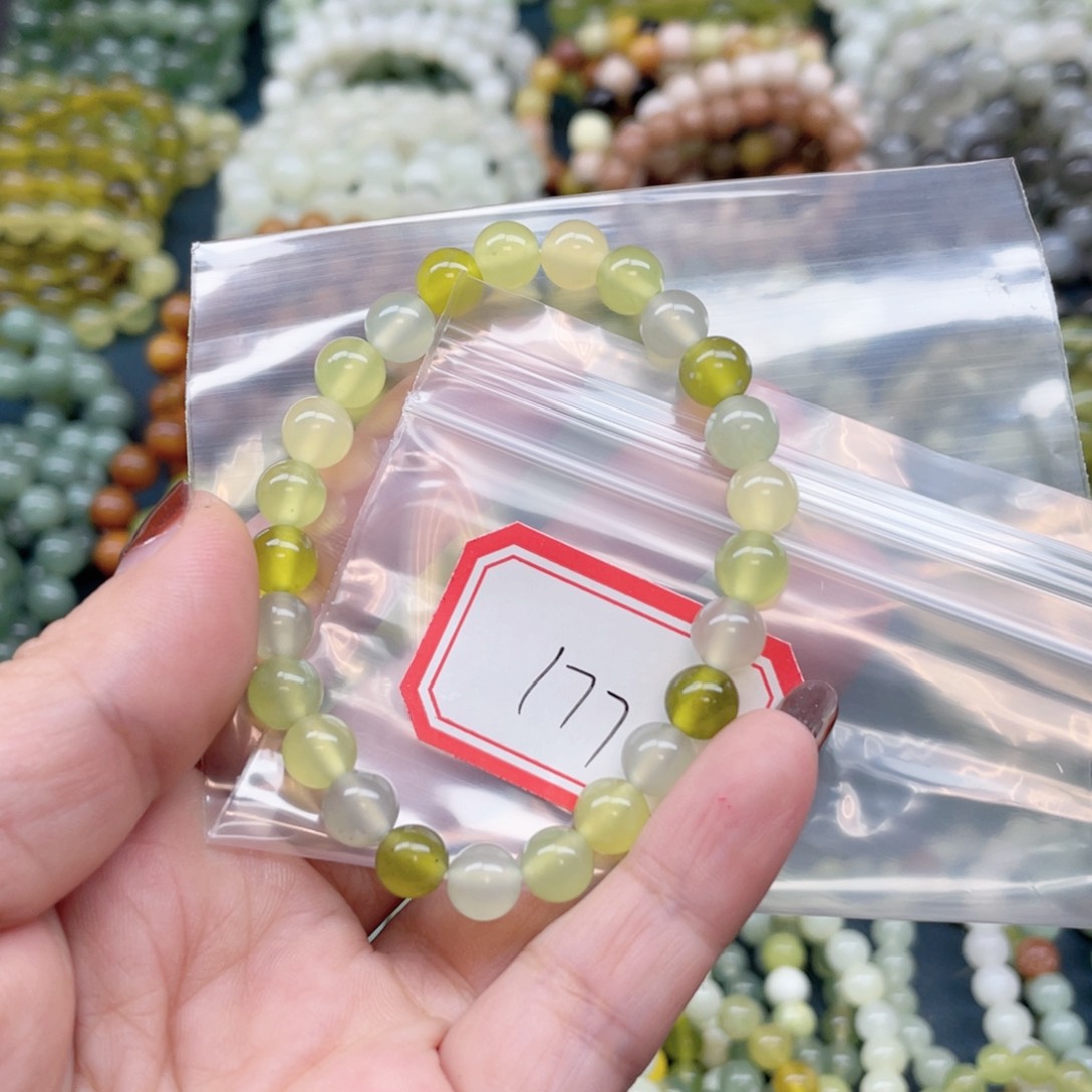 未镶嵌蛇纹石玉手串