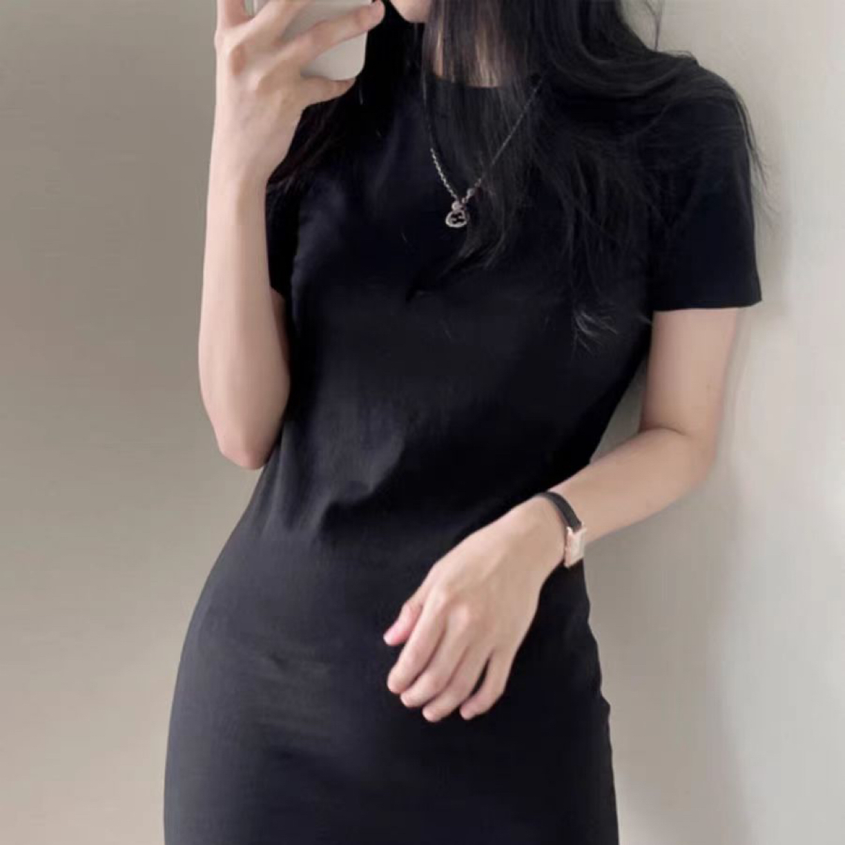 209-299夏季百搭显瘦圆领短袖T恤女款