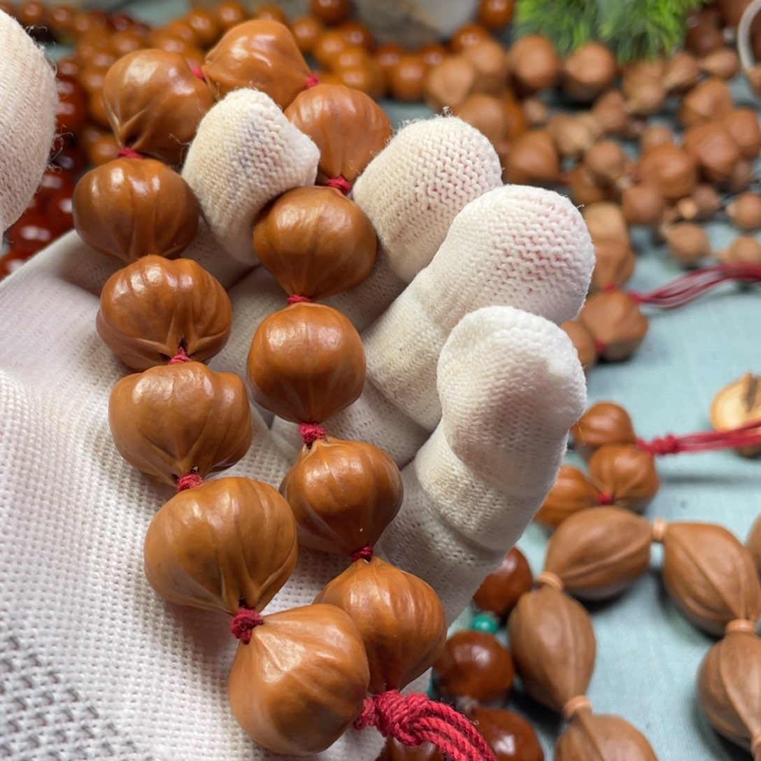 橄榄核手串/手链?****19四花4颗