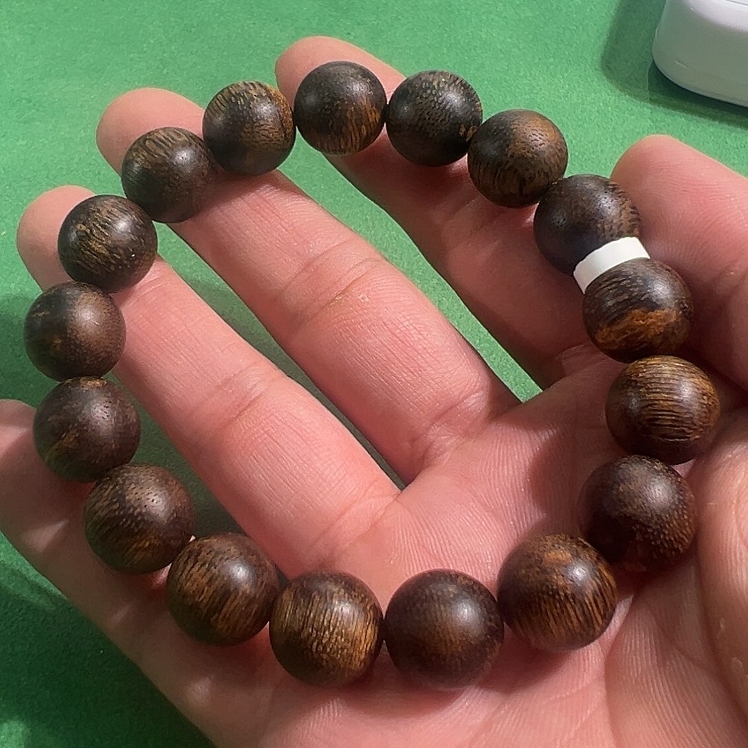 沉香手串芽庄沉香白棋种1.3