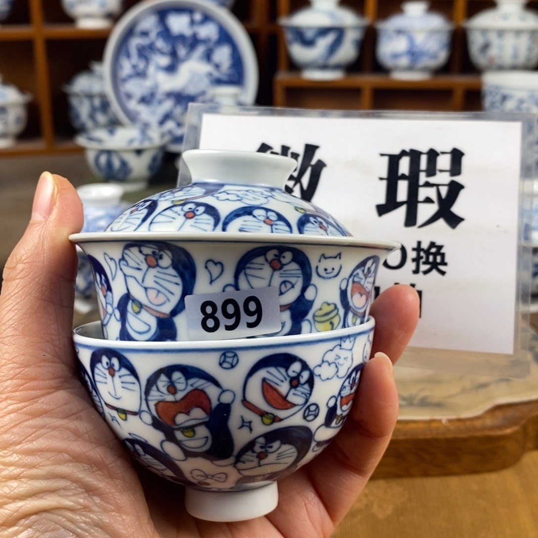 咪***杨瓷片景德镇陶瓷手绘茶器899